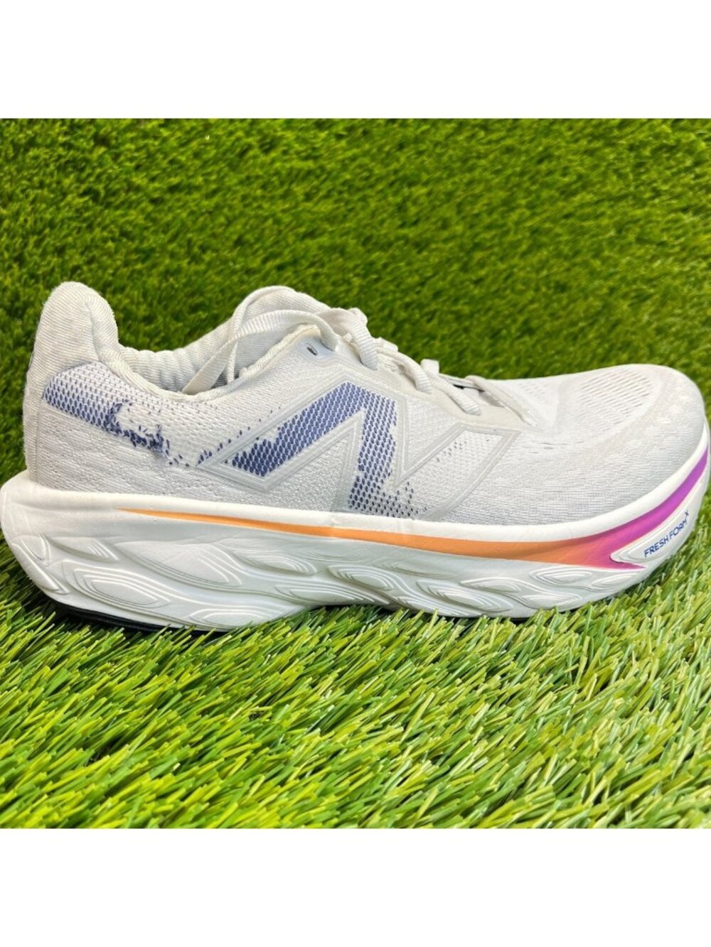 New Balance Fresh Foam x 1080v14 Womens Size 7D Gray Blue Running Shoes Sneakers